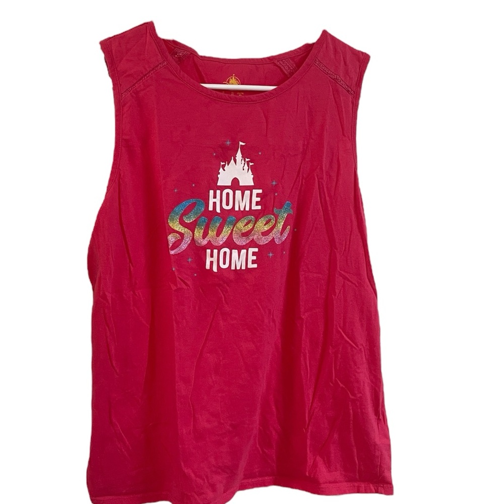Disney Womens Tank Top with “home sweet home graphic” size large